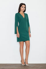 Day Dress M550 – Figl, Green – Day Dress – image 4