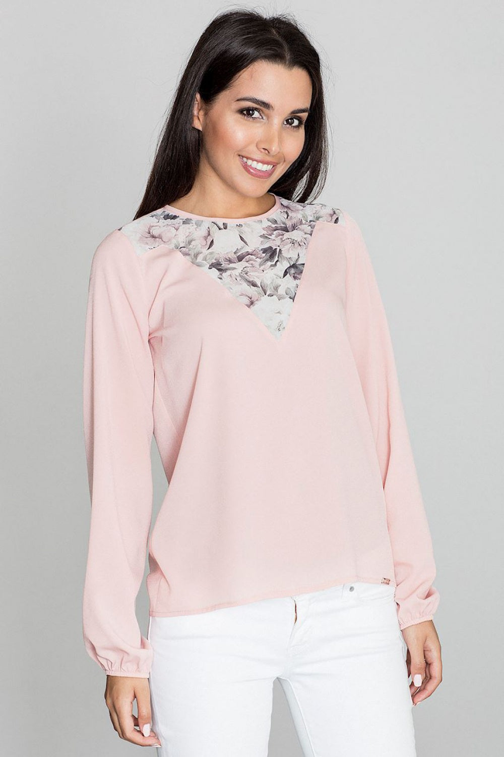 Blouse M549 – Figl, Pink – Blouse – image 3