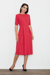 Day Dress M553 – Figl, Red – Day Dress – image 2