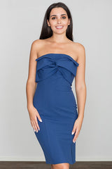 Cocktail dress M571 – Figl, Navy – Cocktail Dress – image 3