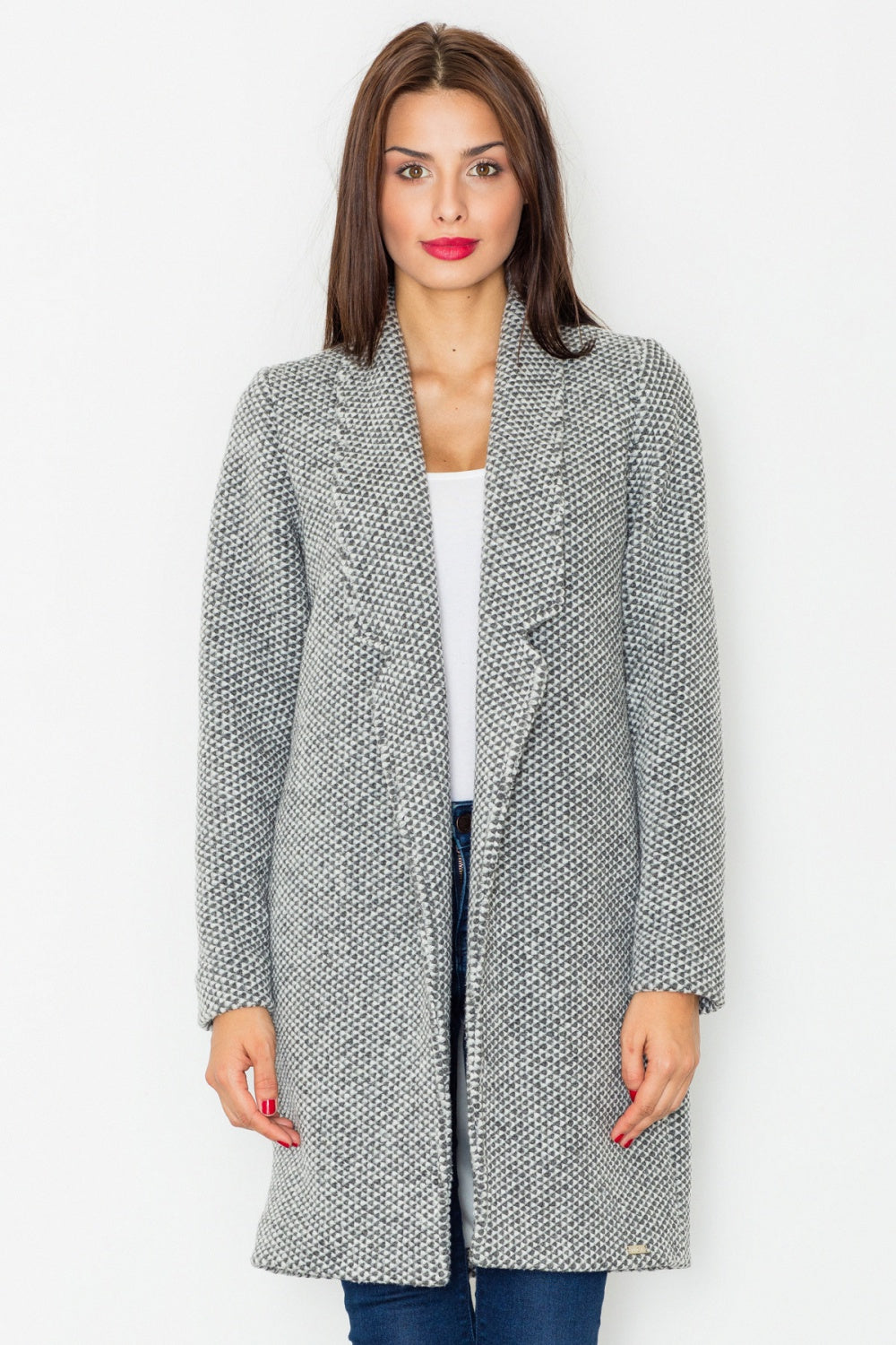 Coat M527 – Figl, Grey – Coat