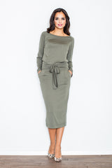 Day Dress 246 – Figl, Olive – Day Dress – image 2