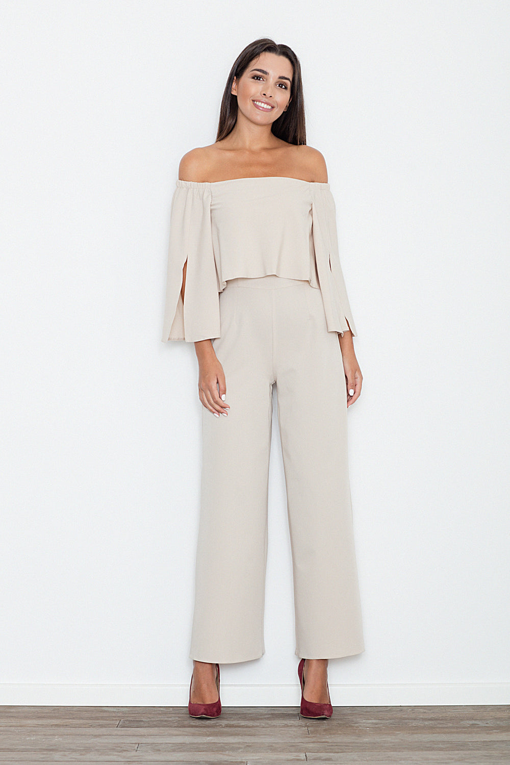 Suit M539 – Figl, Beige – Jumpsuit