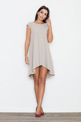 Evening dress M450 – Figl, Beige – Evening Dress – image 2