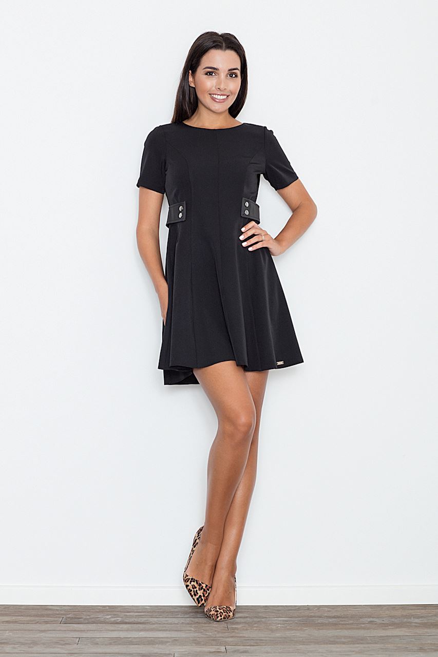 Day Dress M444 – Figl, Black – Day Dress
