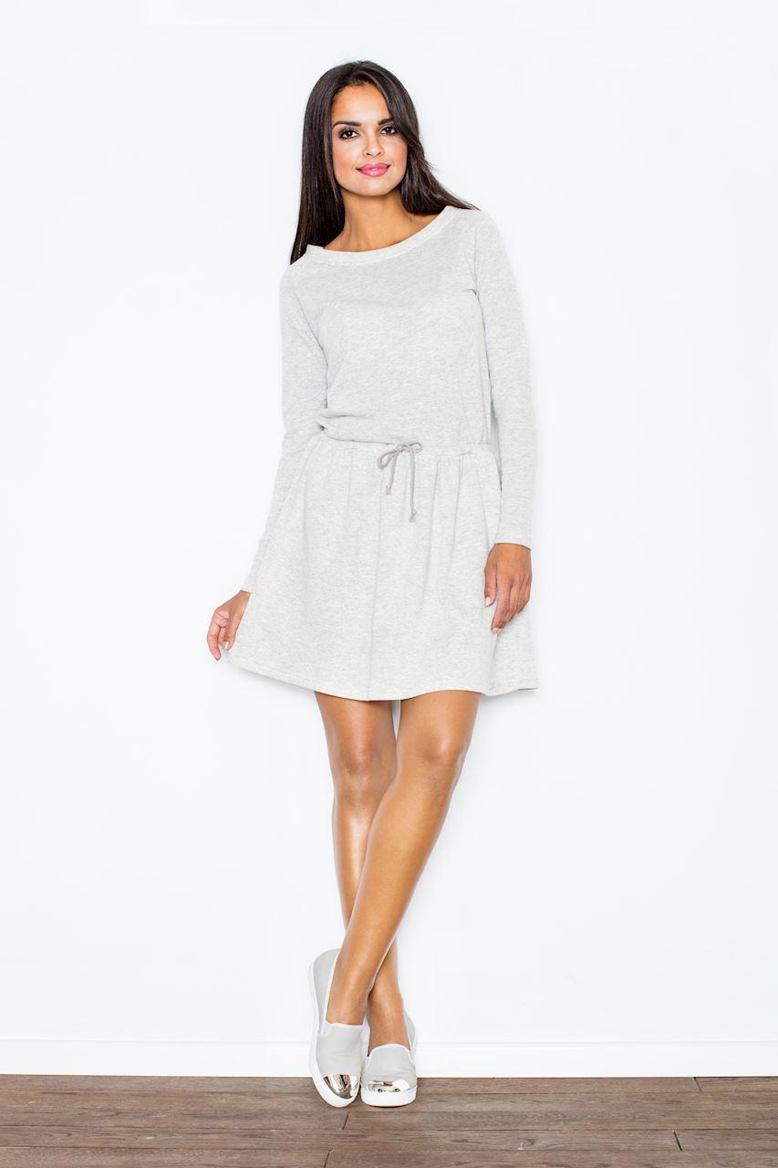 Day Dress 334 – Figl, Light Grey – Day Dress – image 2