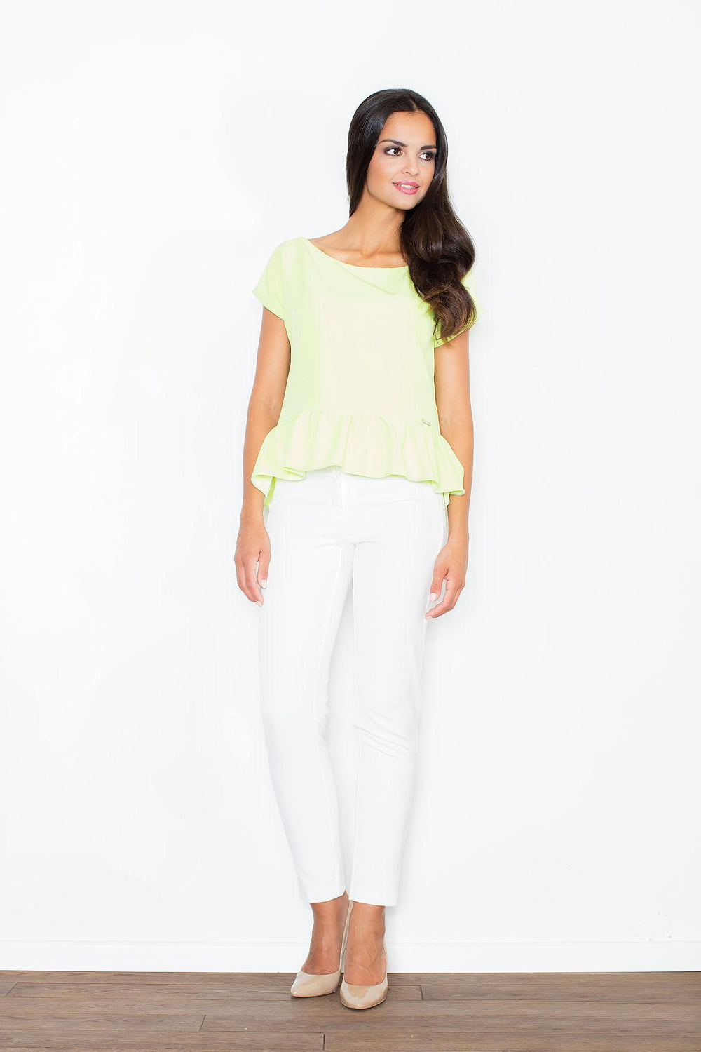 Blouse 388 – Figl, Lime – Blouse