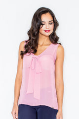 Blouse M303 – Figl, Pink – Blouse – image 3
