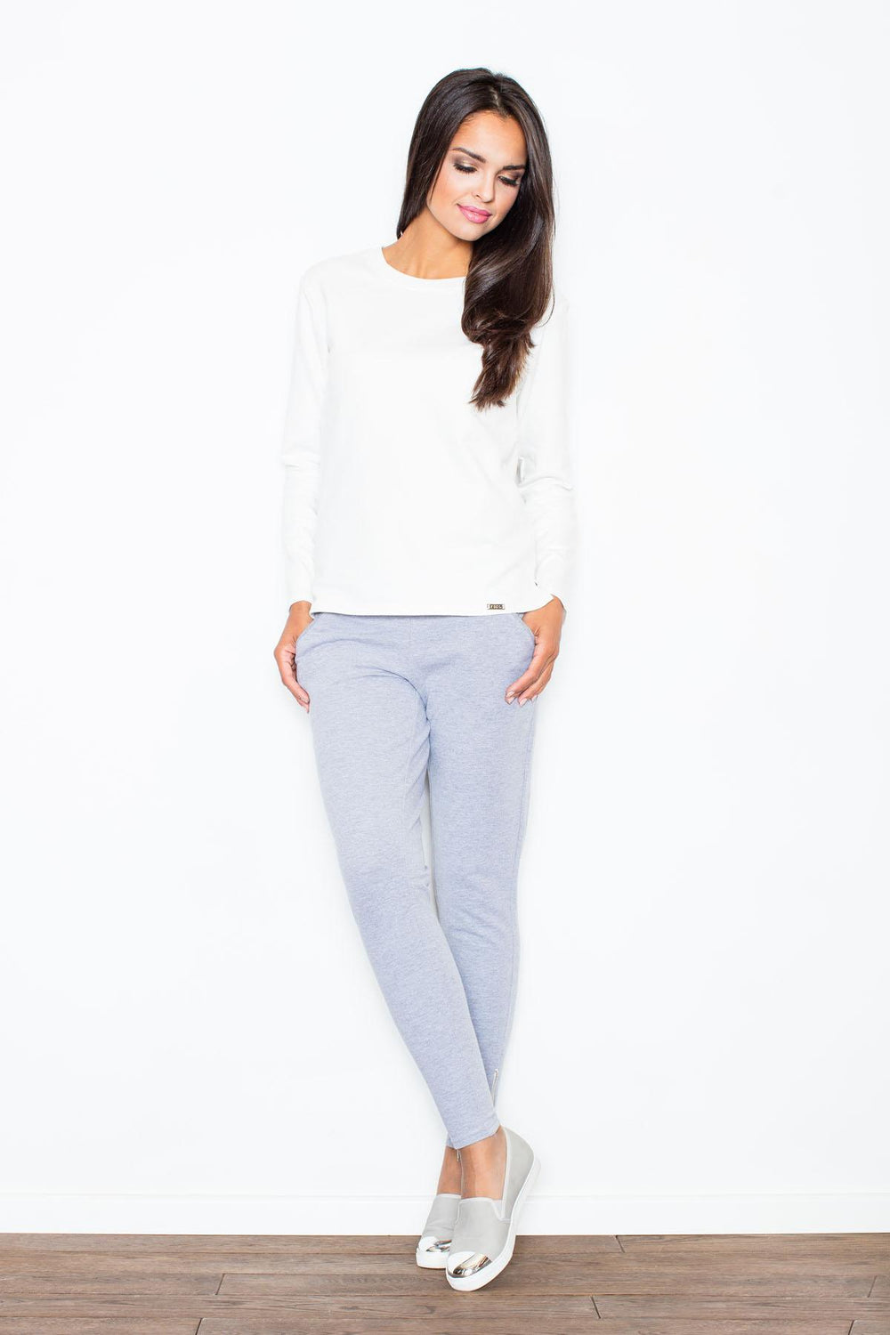 Women's Trousers 338 – Figl, Grey – Pants