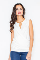 Blouse 337 – Figl, Ecru – Blouse – image 2