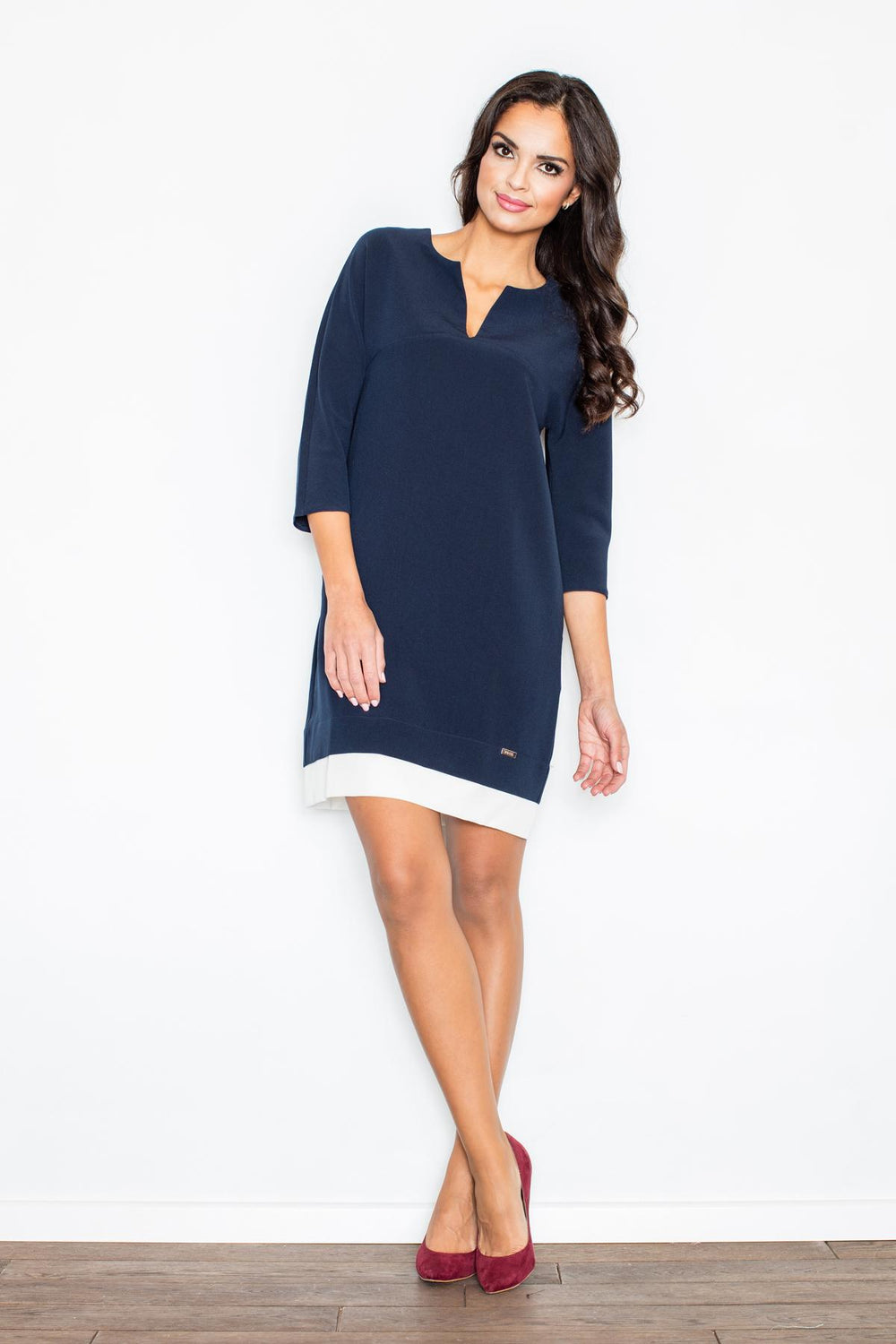 Day Dress 333 – Figl, Navy – Day Dress – image 3