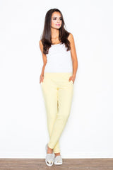 Women's Trousers 305 – Figl, Yellow – Pants