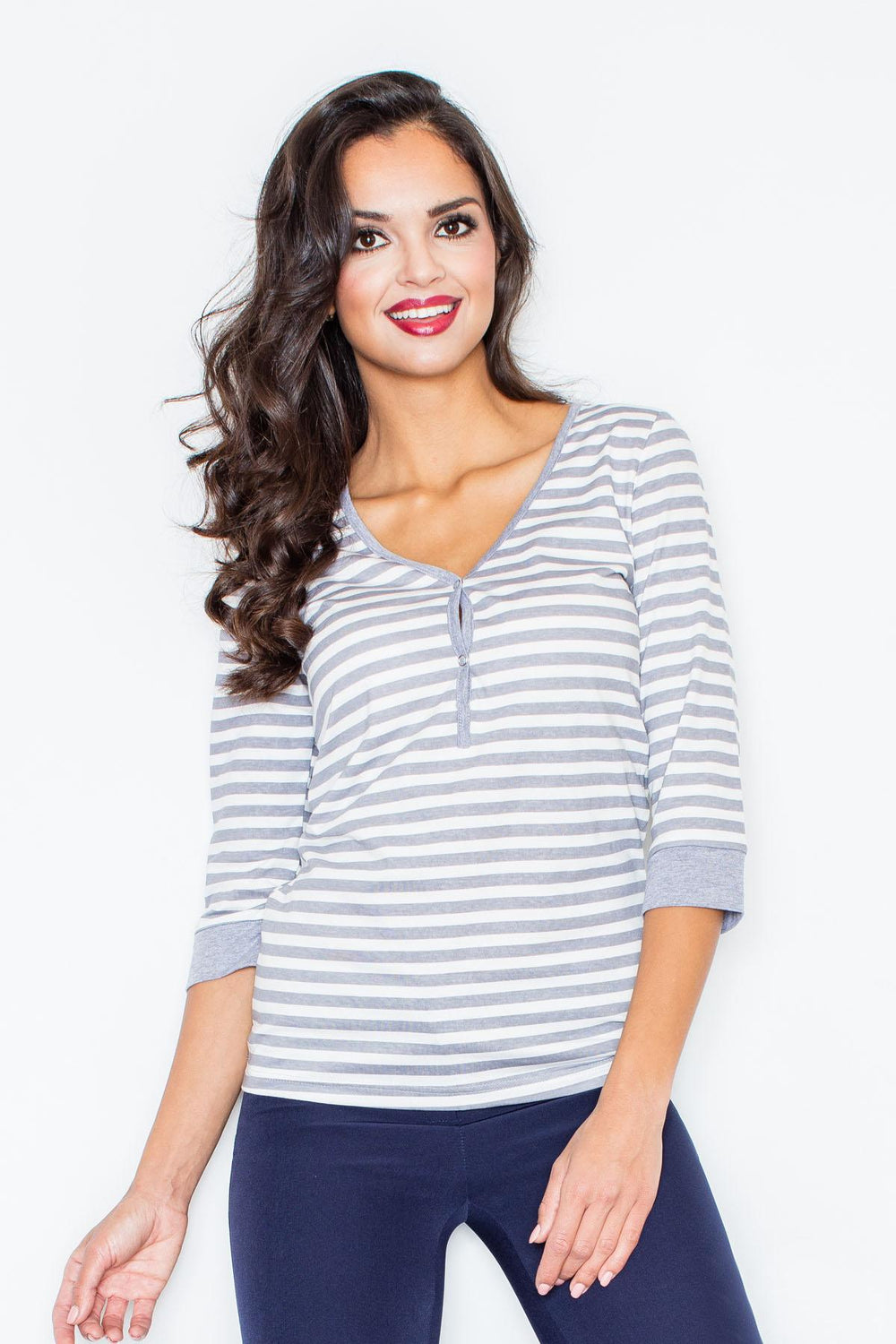Blouse 289 – Figl, Grey – Blouse