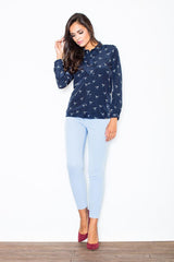 Women's Trousers 293 – Figl, Blue – Pants – image 2