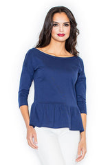Blouse 233 – Figl, Navy – Blouse