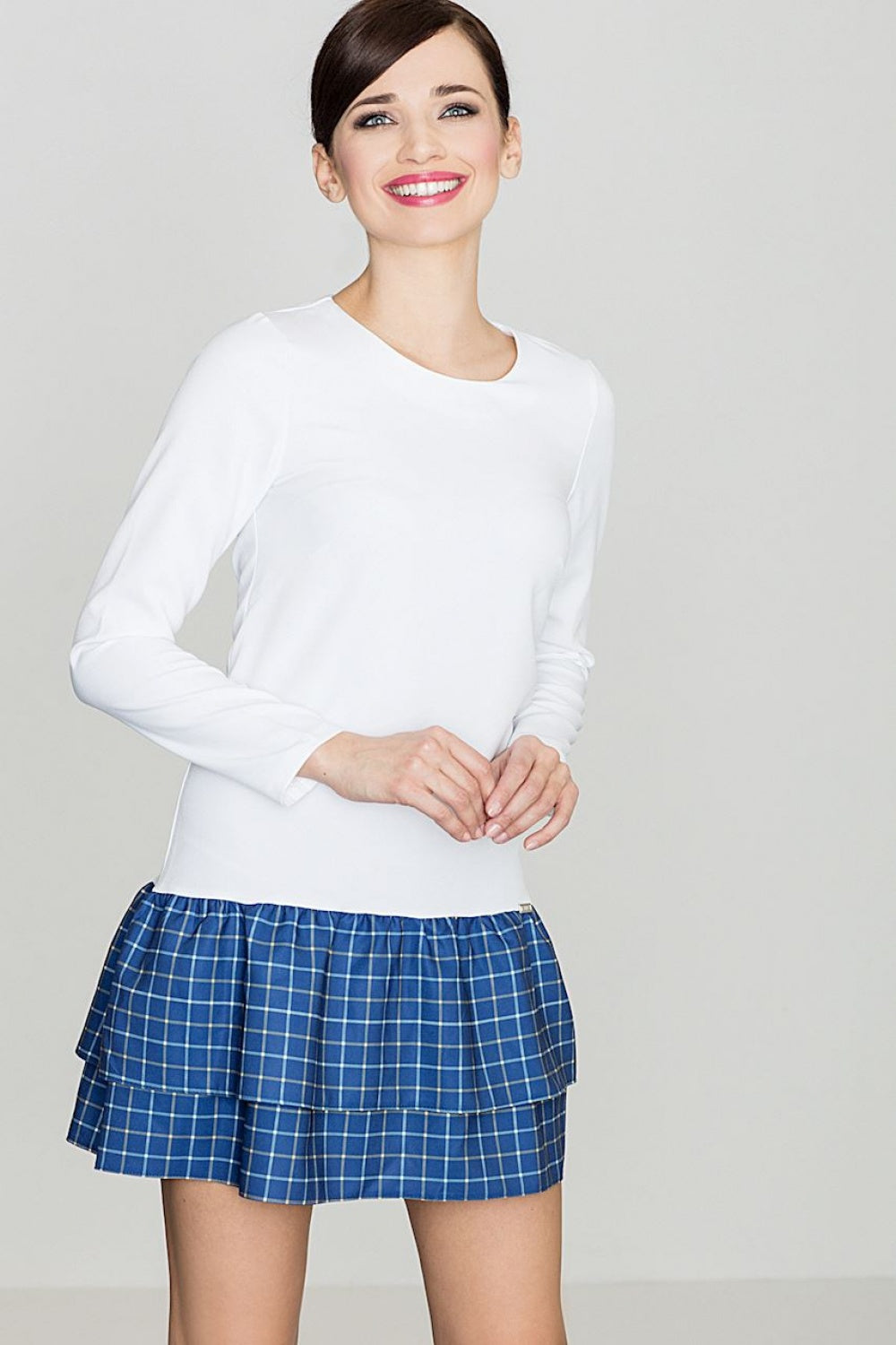 Day Dress K423 – Lenitif, Pattern 48 White – Day Dress
