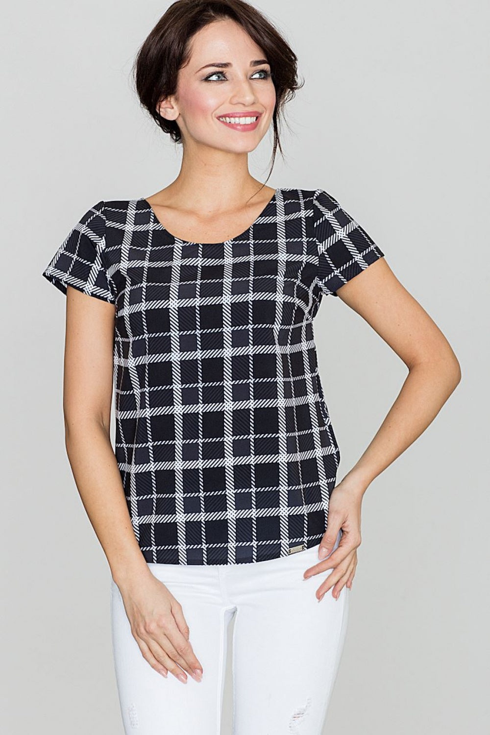 Blouse K422 – Lenitif, Pattern 46 Black – Blouse