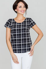Blouse K422 – Lenitif, Pattern 46 Black – Blouse