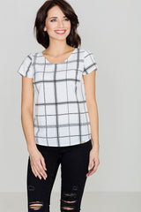 Blouse K422 – Lenitif, Pattern 41 White – Blouse – image 3