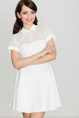 Short dress K399 – Lenitif, Ecru – Dress