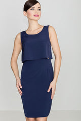 Cocktail dress K388 – Lenitif, Navy – Cocktail Dress