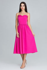 Evening dress M602 – Figl, Fuchsia – Evening Dress – image 3