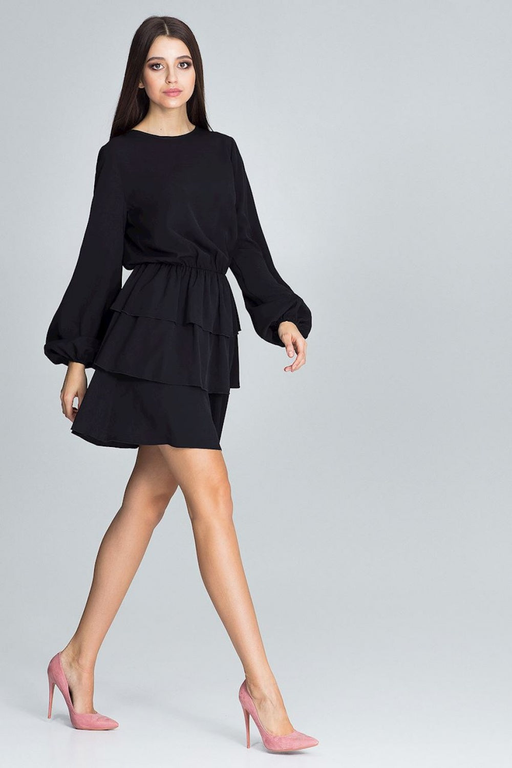 Day Dress M601 – Figl, Black – Day Dress