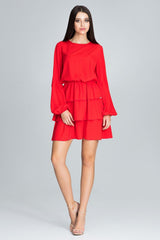 Day Dress M601 – Figl, Red – Day Dress – image 2