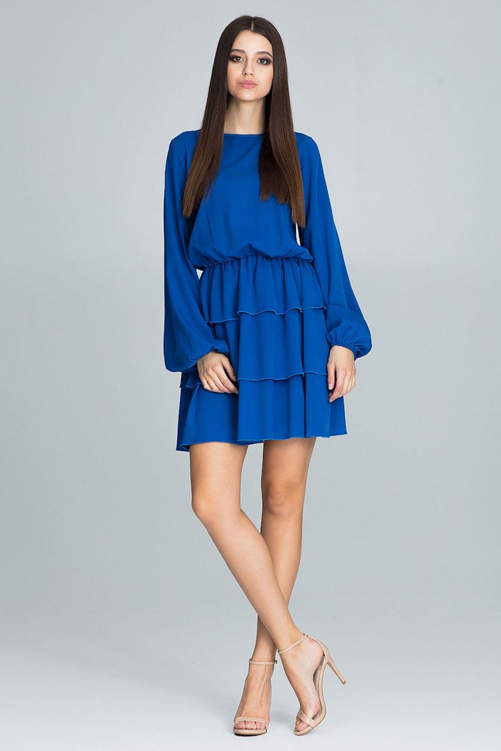 Day Dress M601 – Figl, Blue – Day Dress – image 4