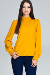 Blouse M595 – Figl, Mustard – Blouse