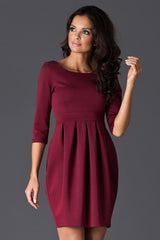 Day Dress 122 – Figl, Burgundy – Day Dress – image 2