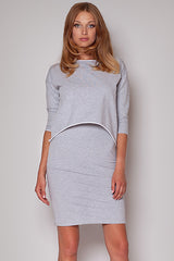 Day Dress 206 – Figl, Grey – Day Dress – image 3