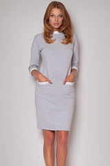 Day Dress 205 – Figl, Grey – Day Dress – image 2
