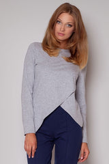 Blouse 210 – Figl, Grey – Blouse – image 2