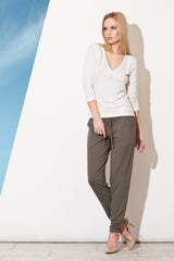Women's Trousers 280 – Figl, Olive – Pants – image 2
