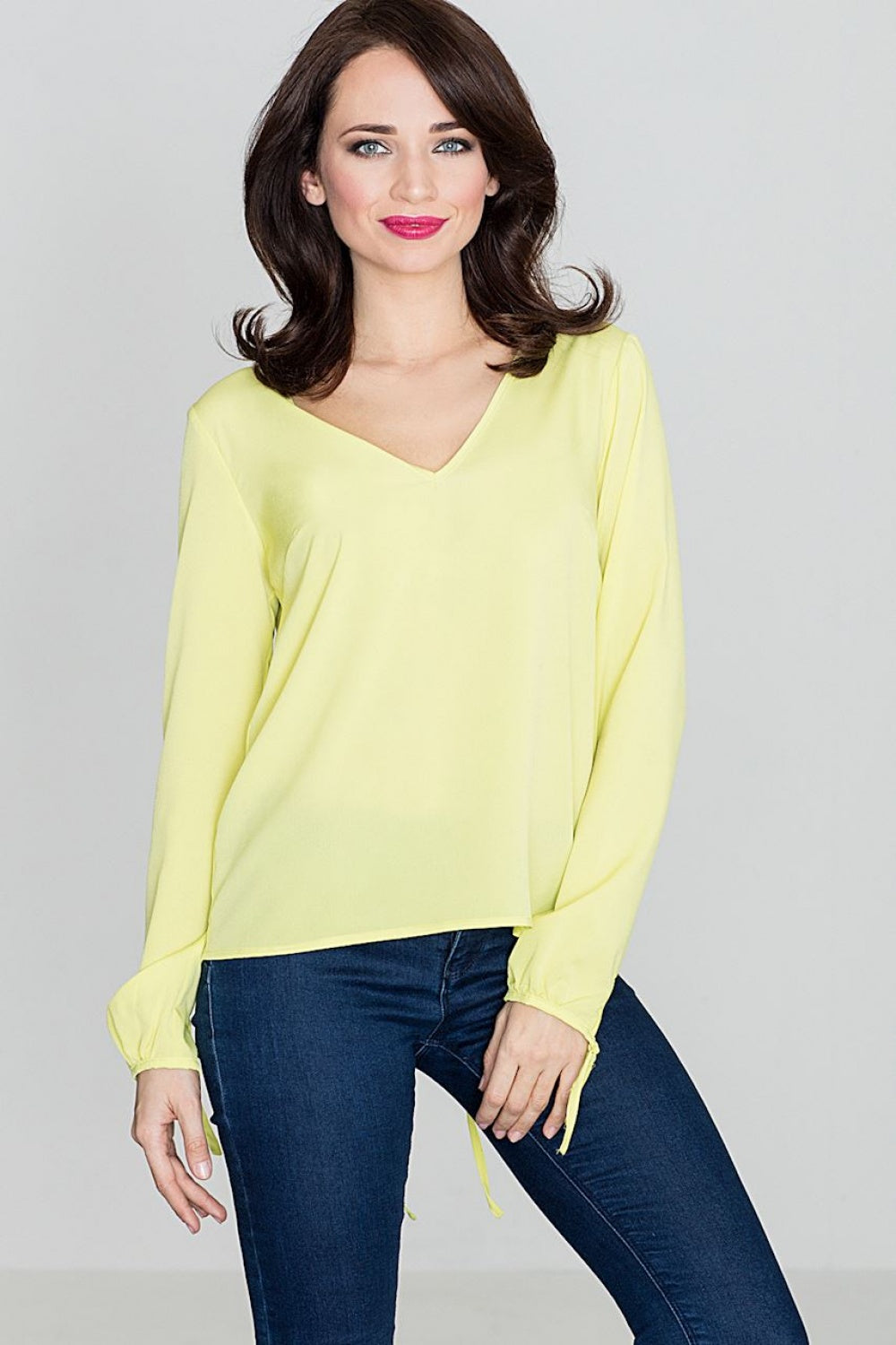 Blouse K385 – Lenitif, Lime – Blouse – image 2