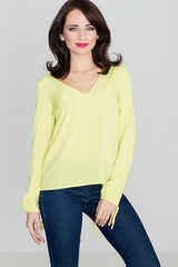 Blouse K385 – Lenitif, Lime – Blouse – image 2