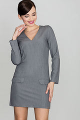 Day Dress K373 – Lenitif, Grey – Day Dress