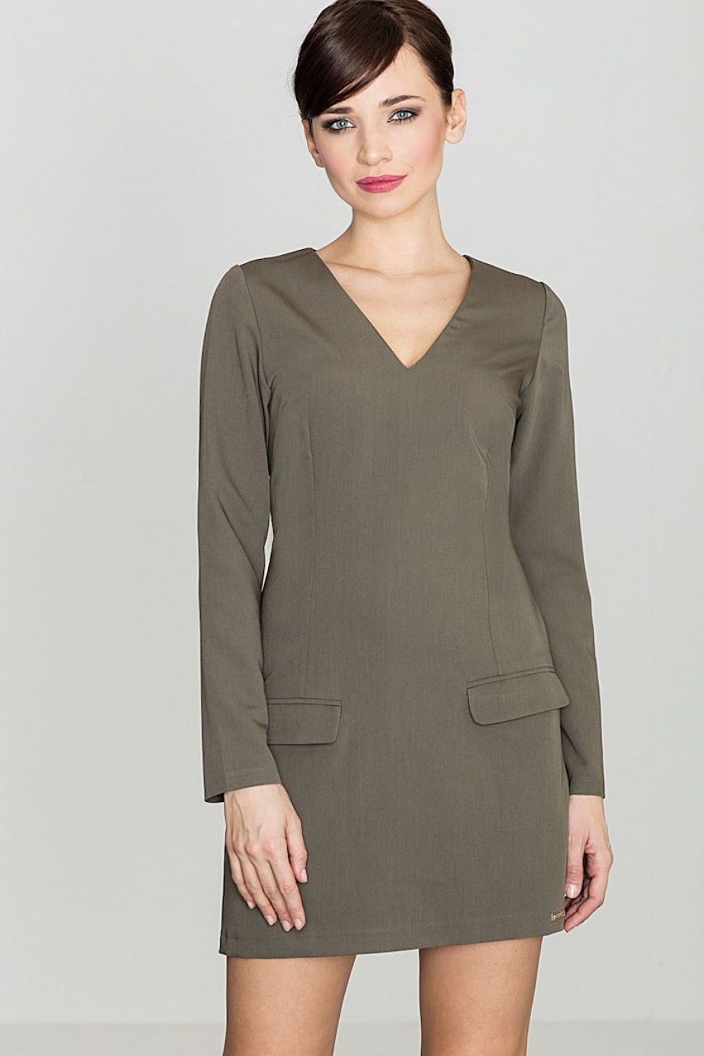 Day Dress K373 – Lenitif, Olive – Day Dress – image 2
