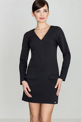 Day Dress K373 – Lenitif, Black – Day Dress – image 3