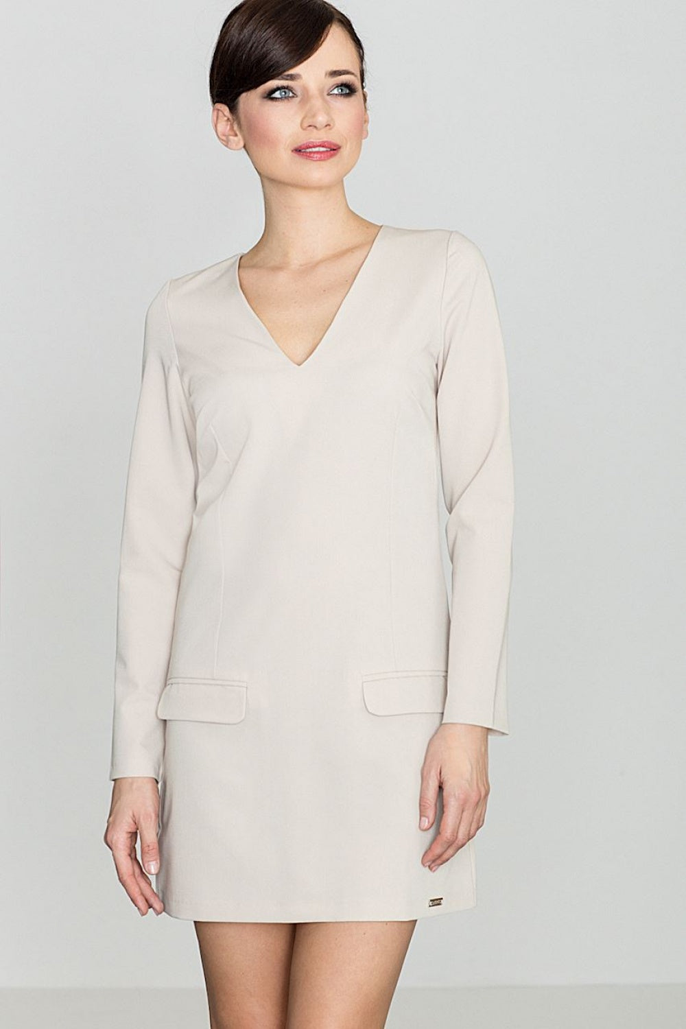 Day Dress K373 – Lenitif, Beige – Day Dress – image 4