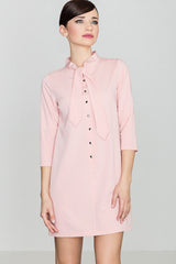 Day Dress K369 – Lenitif, Pink – Day Dress