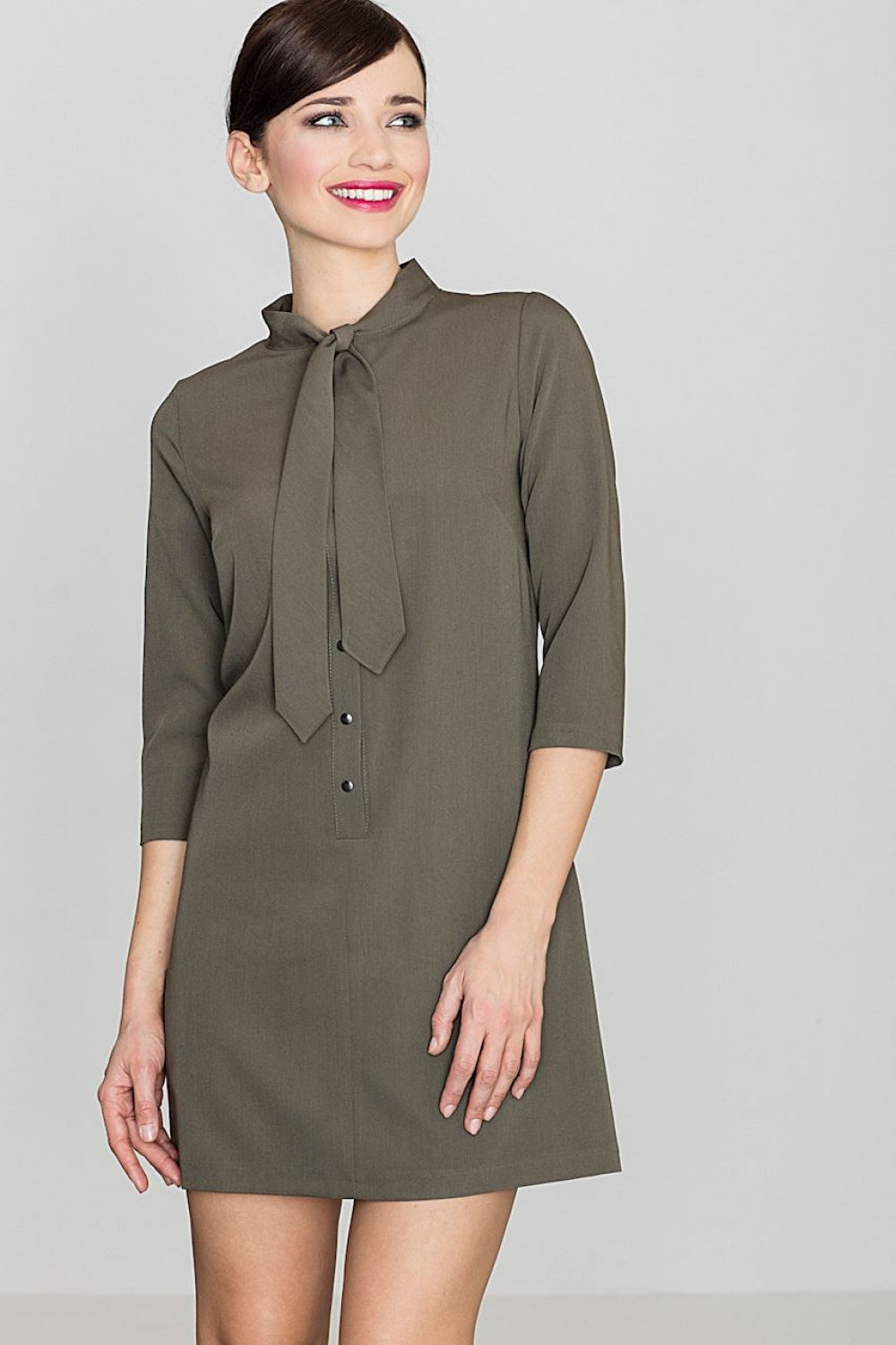 Day Dress K369 – Lenitif, Olive – Day Dress – image 2