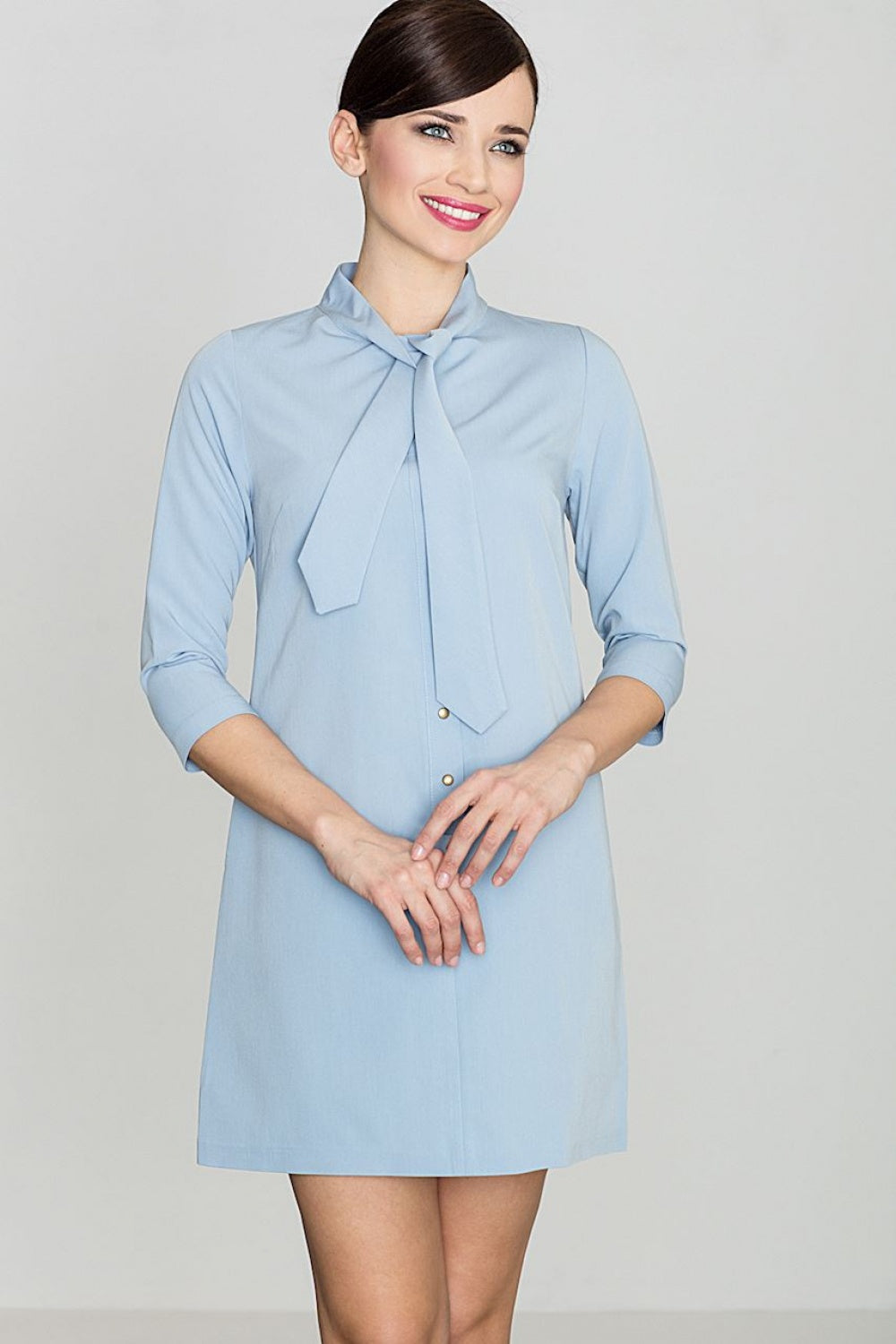 Day Dress K369 – Lenitif, Blue – Day Dress – image 3