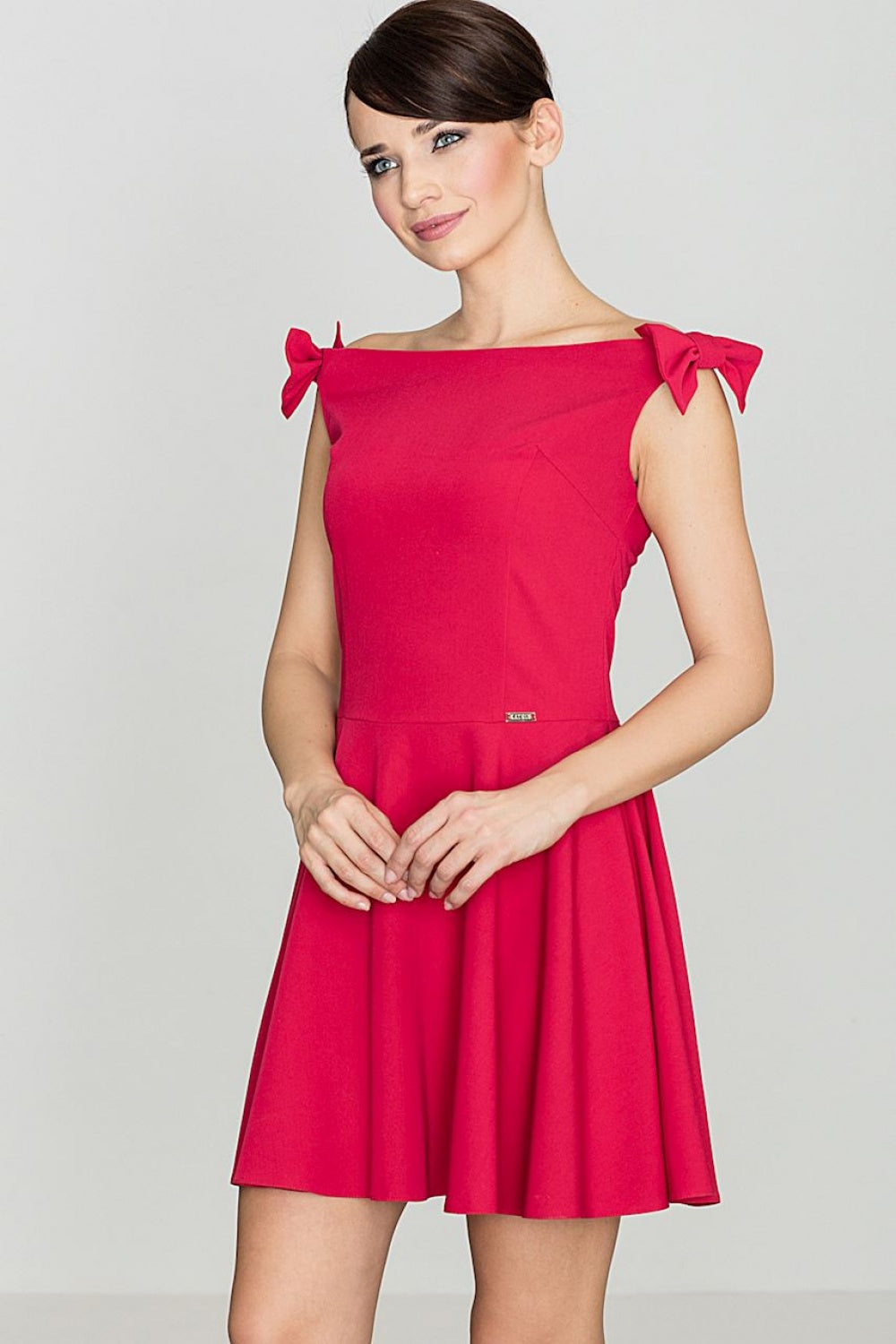 Cocktail dress K170 – Lenitif, Red – Cocktail Dress – image 3