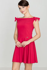 Cocktail dress K170 – Lenitif, Red – Cocktail Dress – image 3