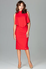 Cocktail dress K480 – Lenitif, Red – Cocktail Dress – image 2