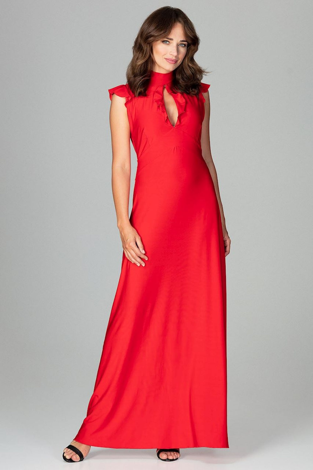 Cocktail dress K486 – Lenitif, Red – Cocktail Dress – image 2
