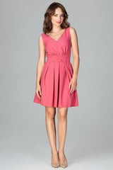 Cocktail dress K487 – Lenitif, Coral – Cocktail Dress – image 2