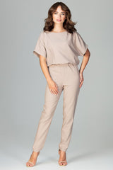 Suit K495 – Lenitif, Beige – Jumpsuit – image 2